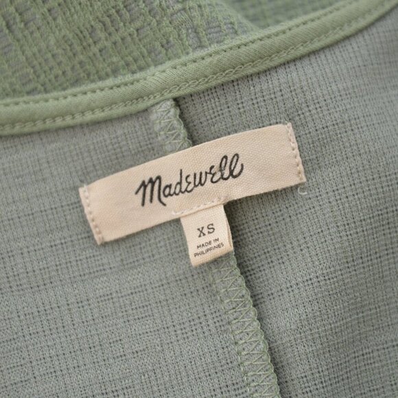 Madewell Mini Wrap Dress Flutter Sleeves Pastel Green Sz XS - Picture 5 of 9